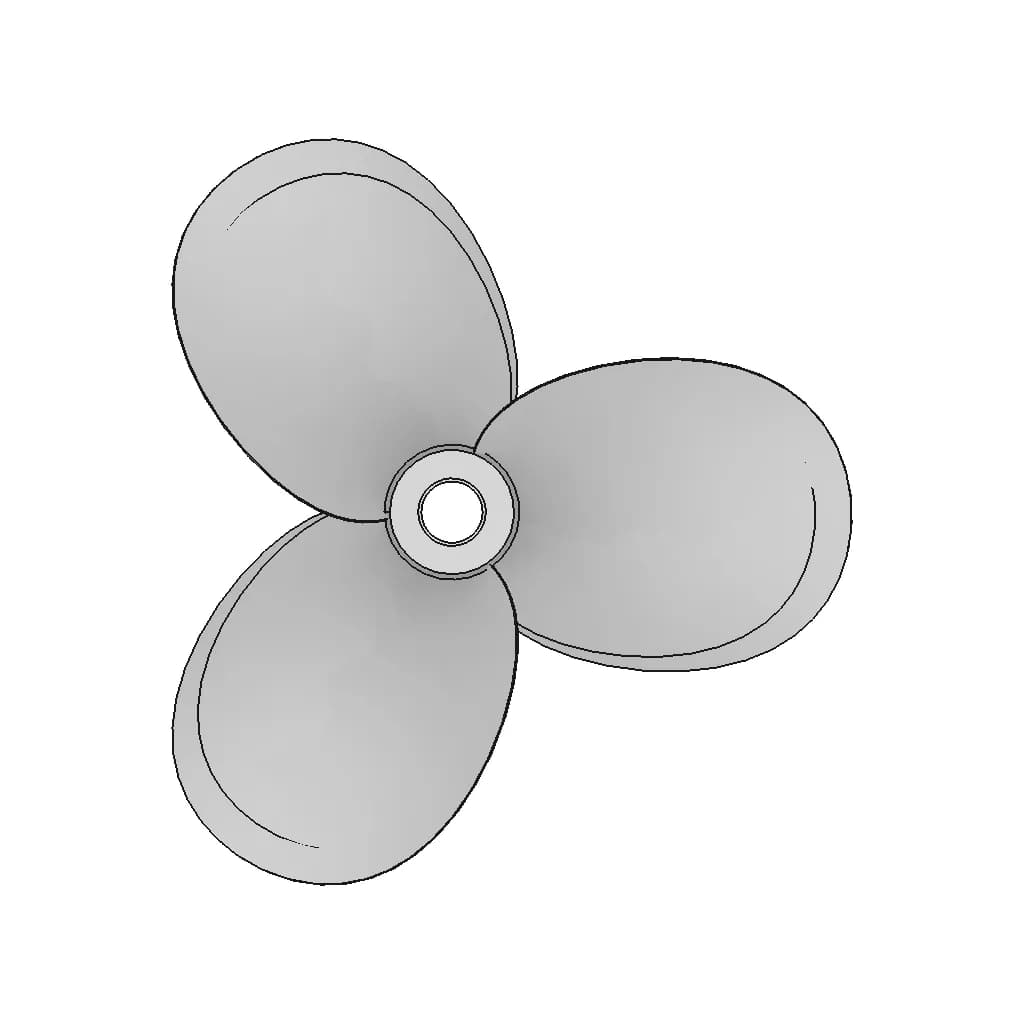 CAD Model of Fan Blade for Engineering Projects_270_0_degree_snapshot