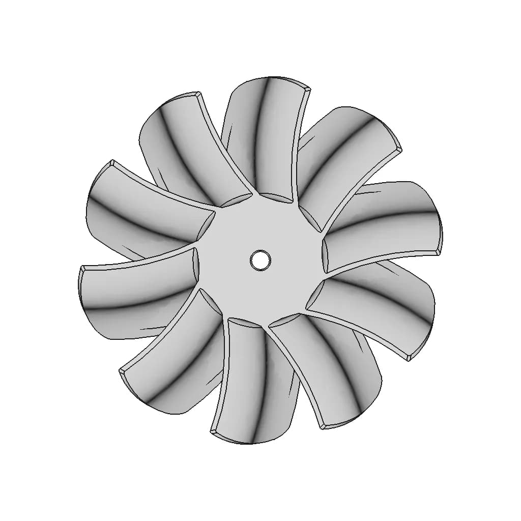 CAD Model of Fan Blade for Engineering Projects_90_0_degree_snapshot