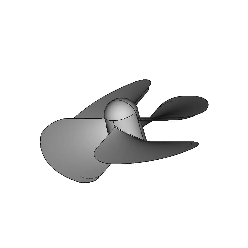 CAD Model of Fan Blade for Engineering Projects_60_30_degree_snapshot