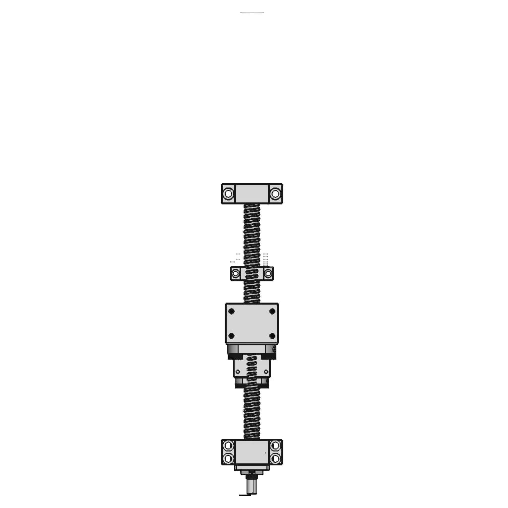 CAD Model of Sfu1605 Ball Screw Assembly for Engineering Projects_0_0_degree_snapshot