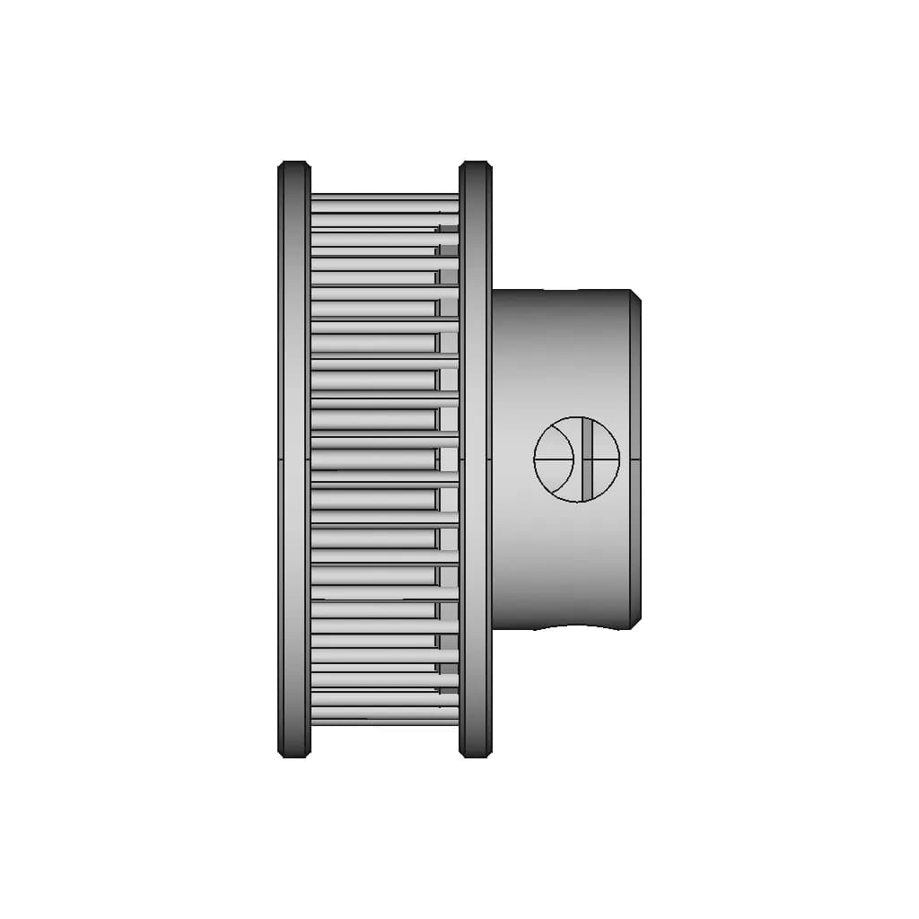 CAD Model of Gt2 Timing Pulley T40 for Engineering Projects_270_0_degree_snapshot