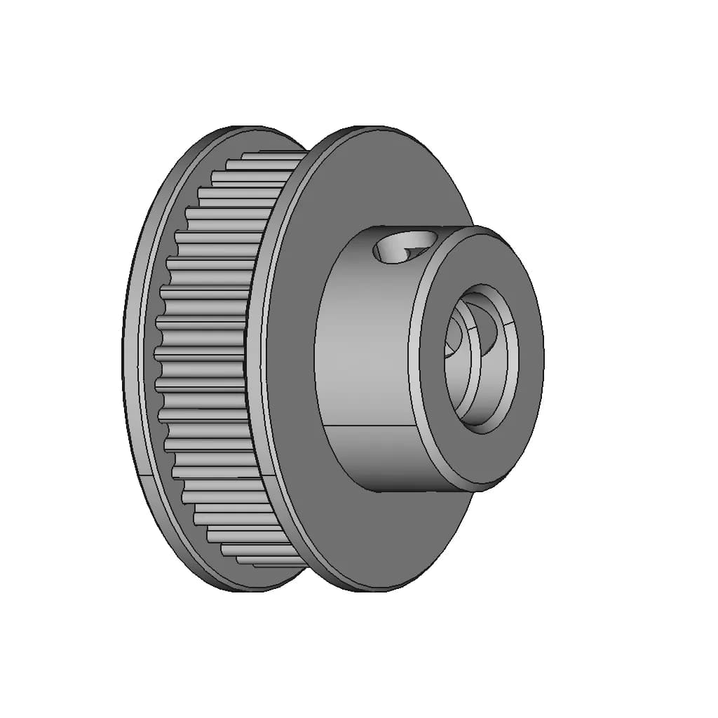 CAD Model of Gt2 Timing Pulley T40 for Engineering Projects_60_30_degree_snapshot