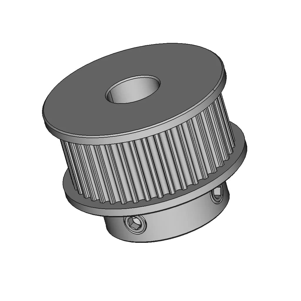 CAD Model of Gt2 Timing Pulley 40T for Engineering Projects_60_30_degree_snapshot