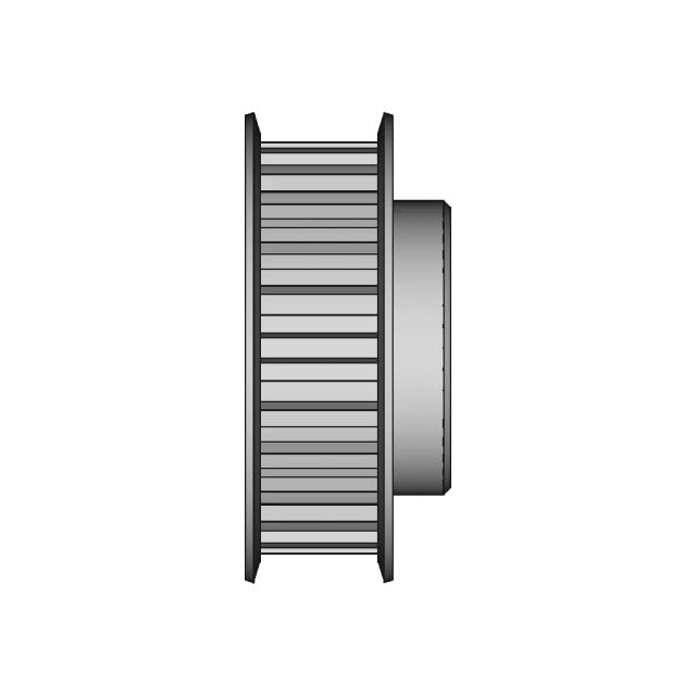 CAD Model of Timing Belt Pulley for Engineering Projects