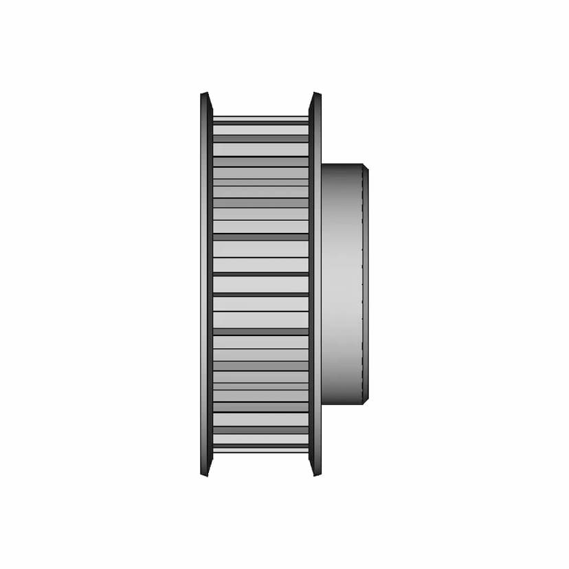 CAD Model of Timing Belt Pulley for Engineering Projects