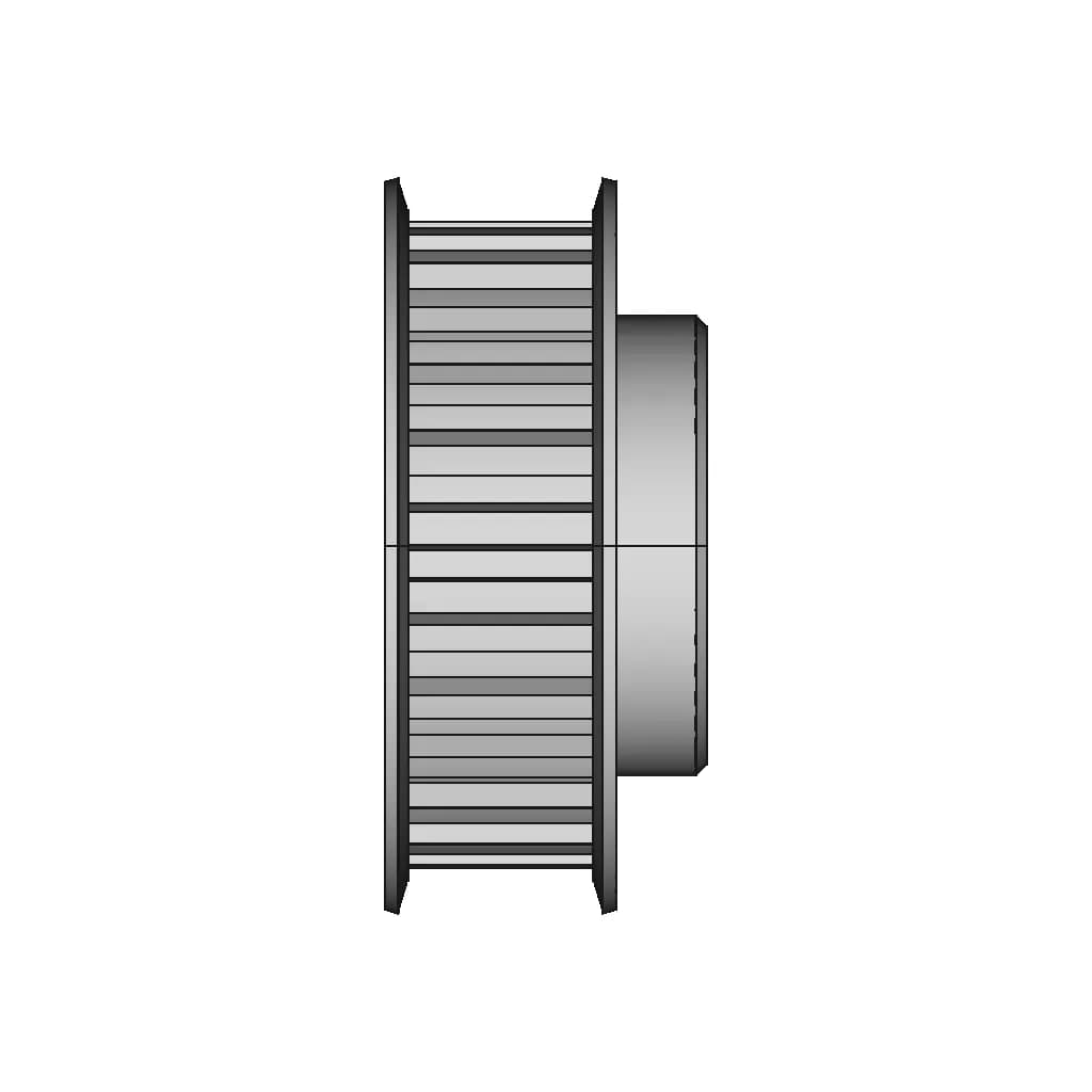 CAD Model of Timing Belt Pulley for Engineering Projects_270_0_degree_snapshot
