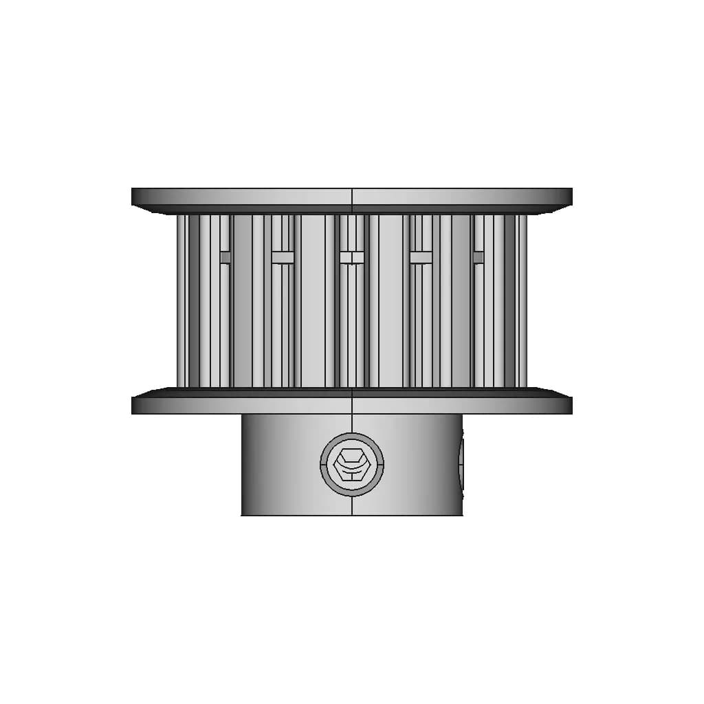 CAD Model of Htd Timing Belt Pulley for Engineering Projects_270_0_degree_snapshot