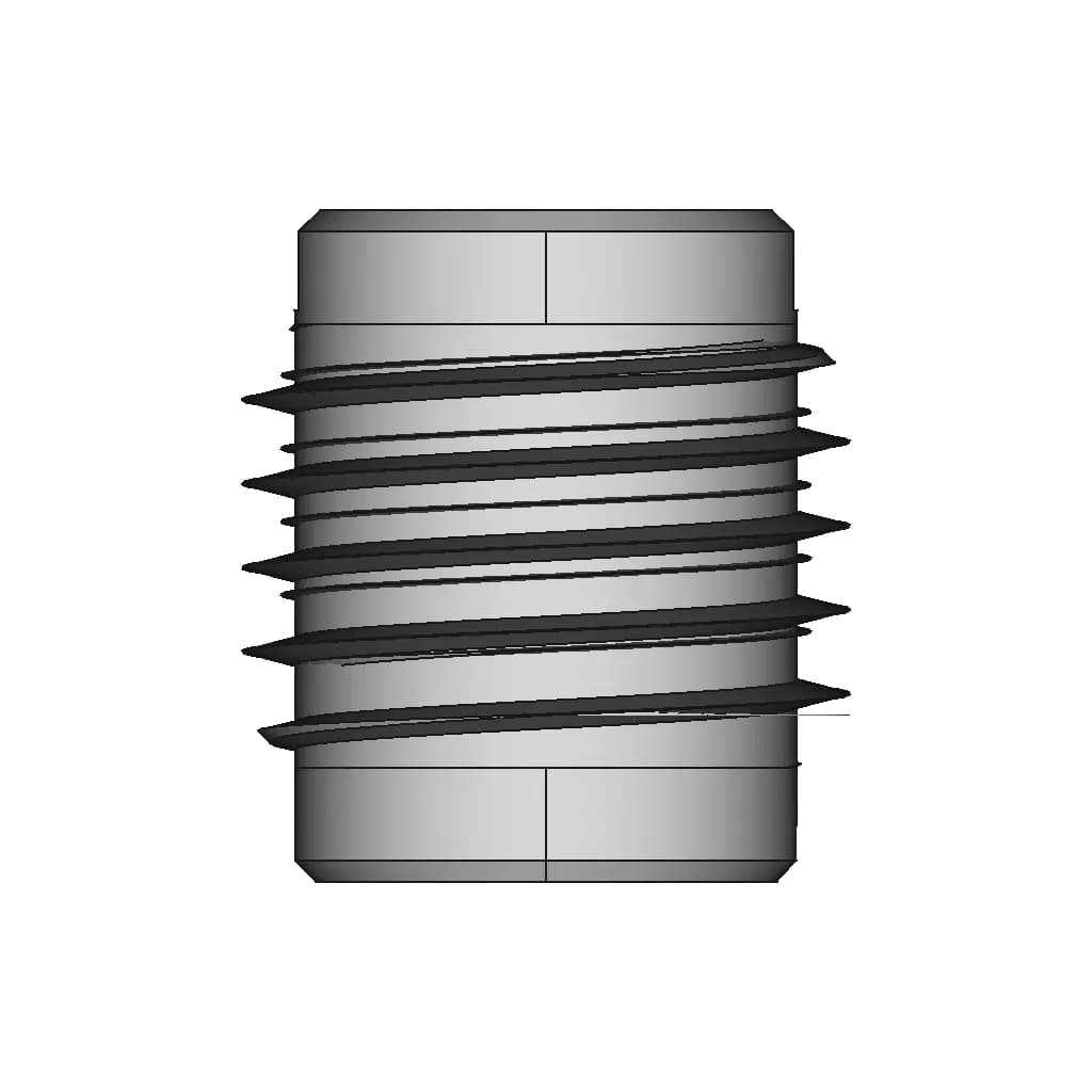 CAD Model of 1/4-20 Threaded Insert for Engineering Projects_0_270_degree_snapshot