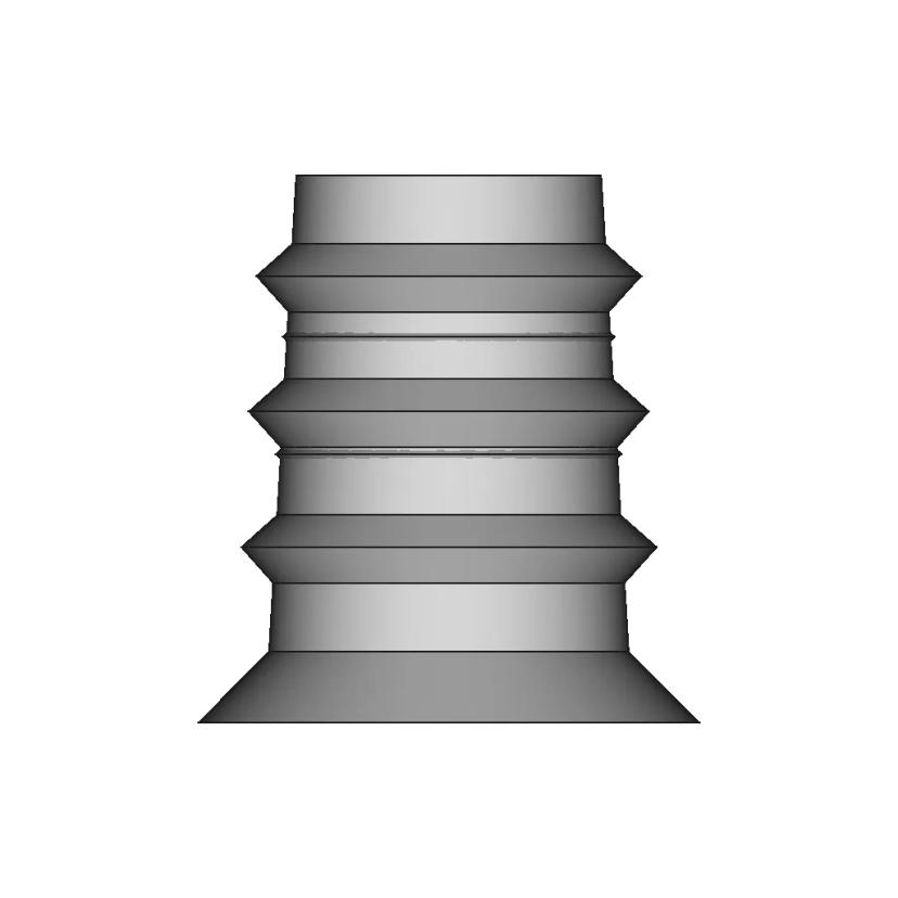 CAD Model of Threaded Brass Insert for Engineering Projects