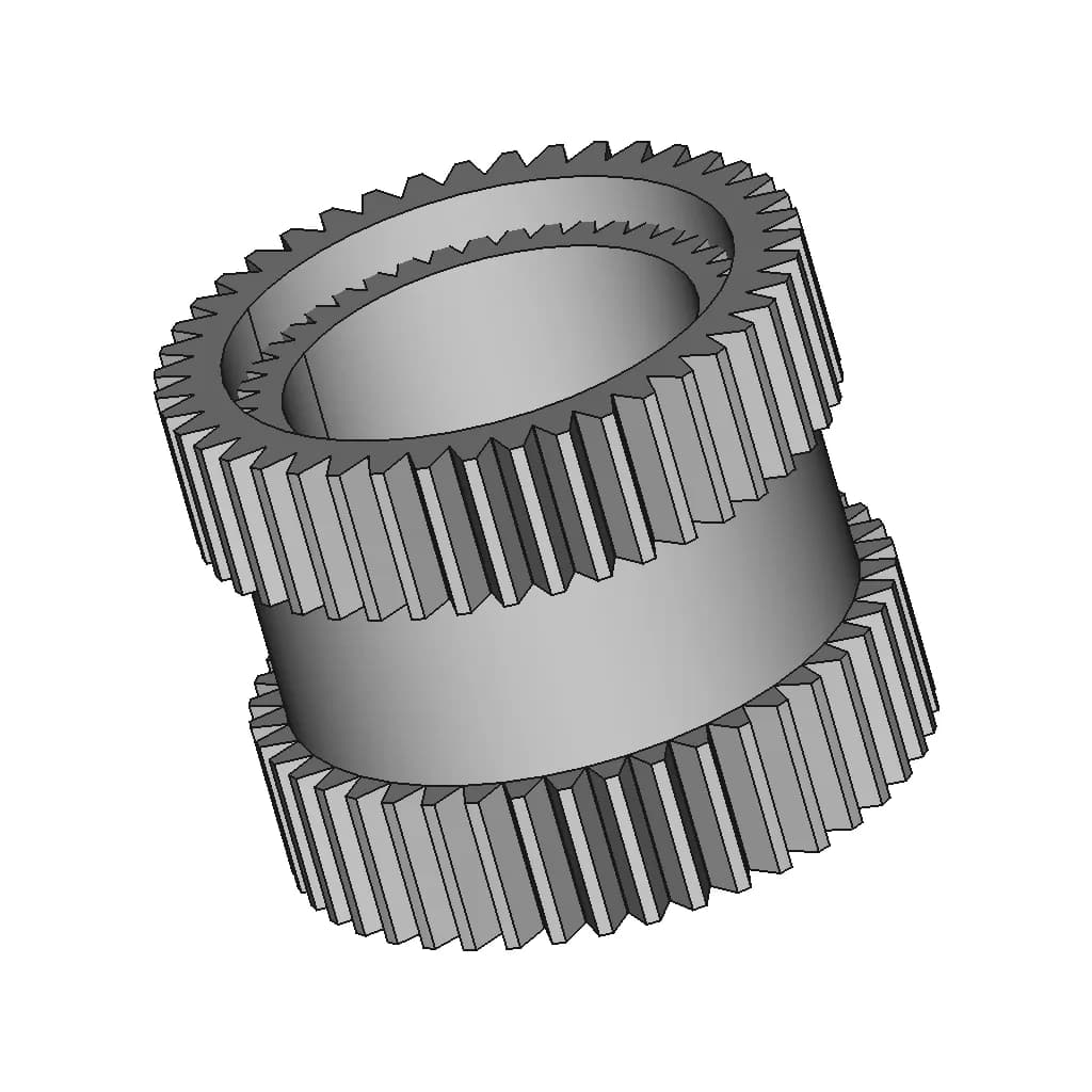 CAD Model of Threaded Inserts (Metric) for Engineering Projects_60_30_degree_snapshot