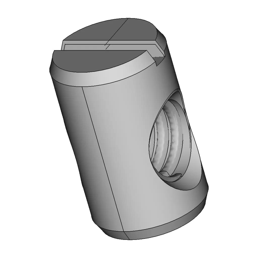 CAD Model of Threaded Insert For Wood for Engineering Projects_60_30_degree_snapshot