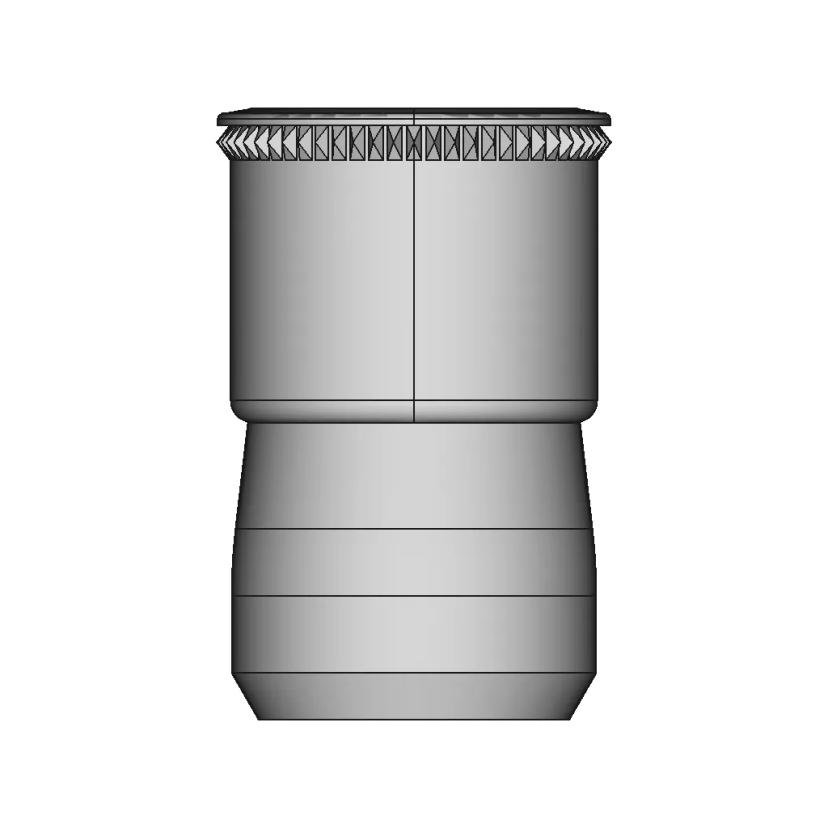 CAD Model of Knurled Threaded Insert for Engineering Projects