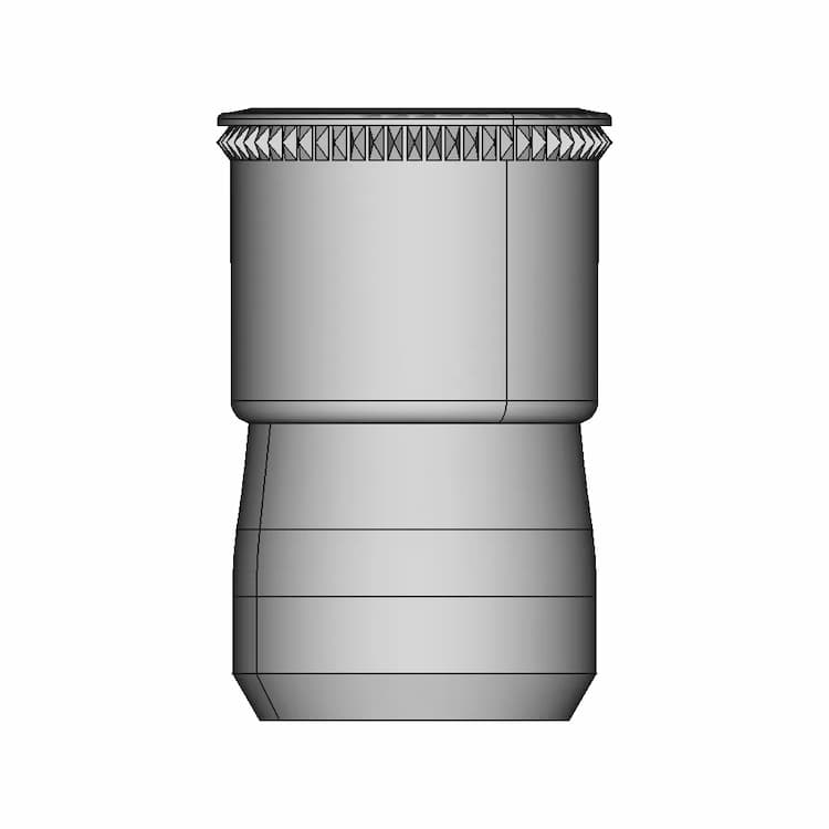 CAD Model of Knurled Threaded Insert for Engineering Projects