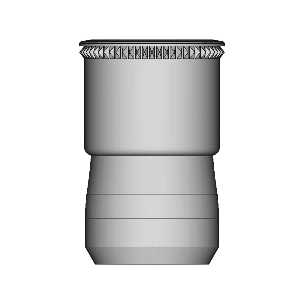 CAD Model of Knurled Threaded Insert for Engineering Projects_0_90_degree_snapshot