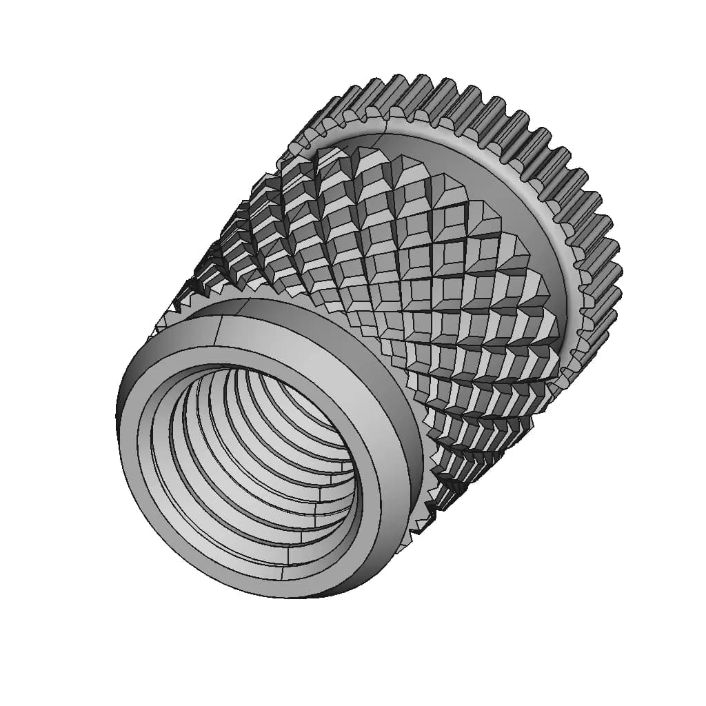 CAD Model of M4 Threaded Insert for Engineering Projects_60_30_degree_snapshot