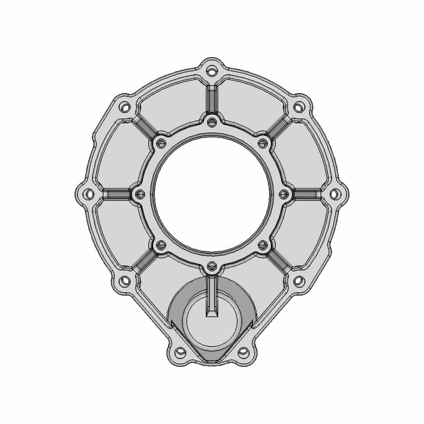 CAD Model of Gear Casing for Engineering Projects