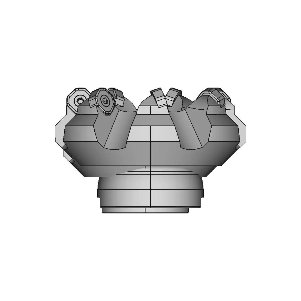 CAD Model of Face Milling Cutter for Engineering Projects_0_0_degree_snapshot
