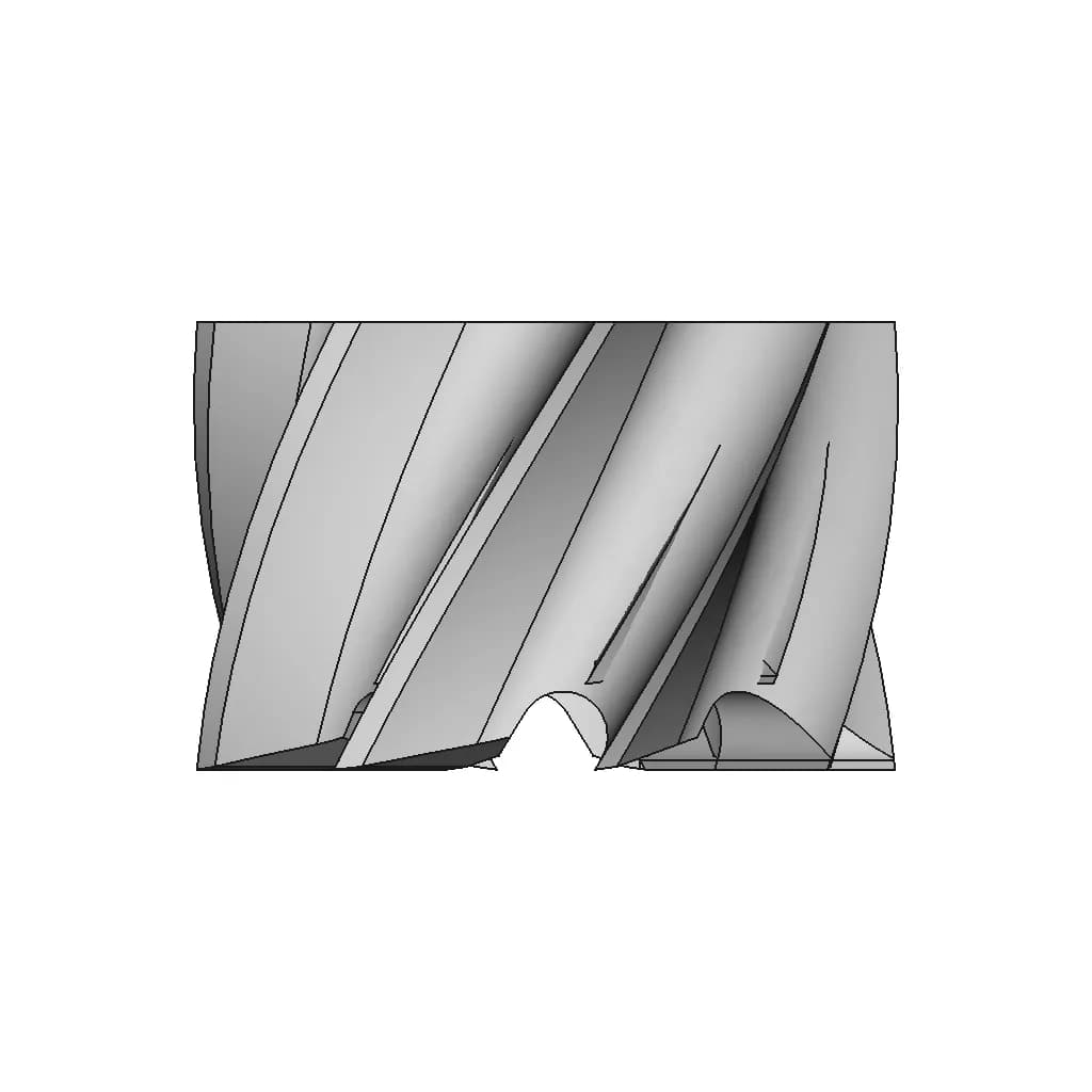 CAD Model of Milling Cutter for Engineering Projects_270_0_degree_snapshot
