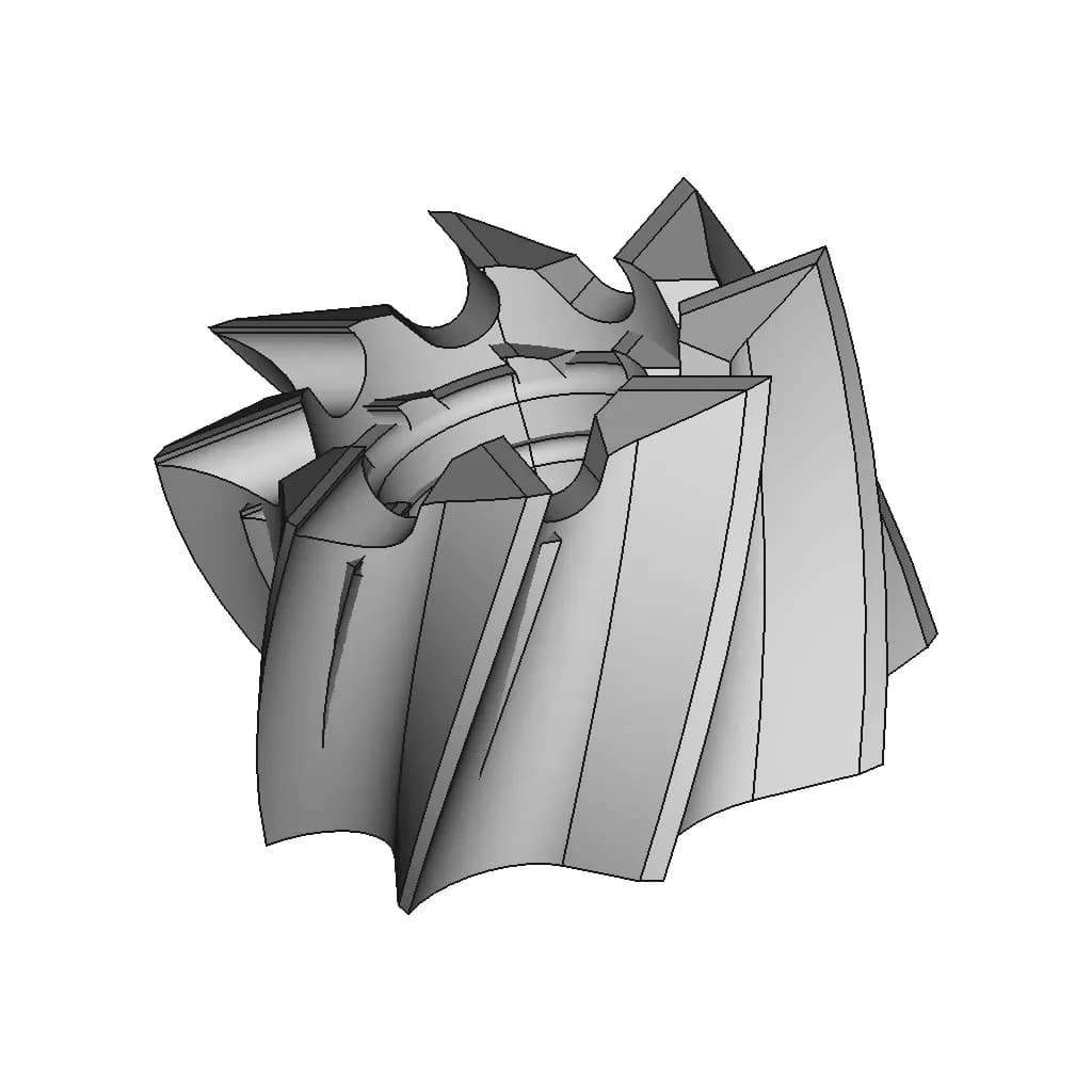 CAD Model of Milling Cutter for Engineering Projects_60_30_degree_snapshot