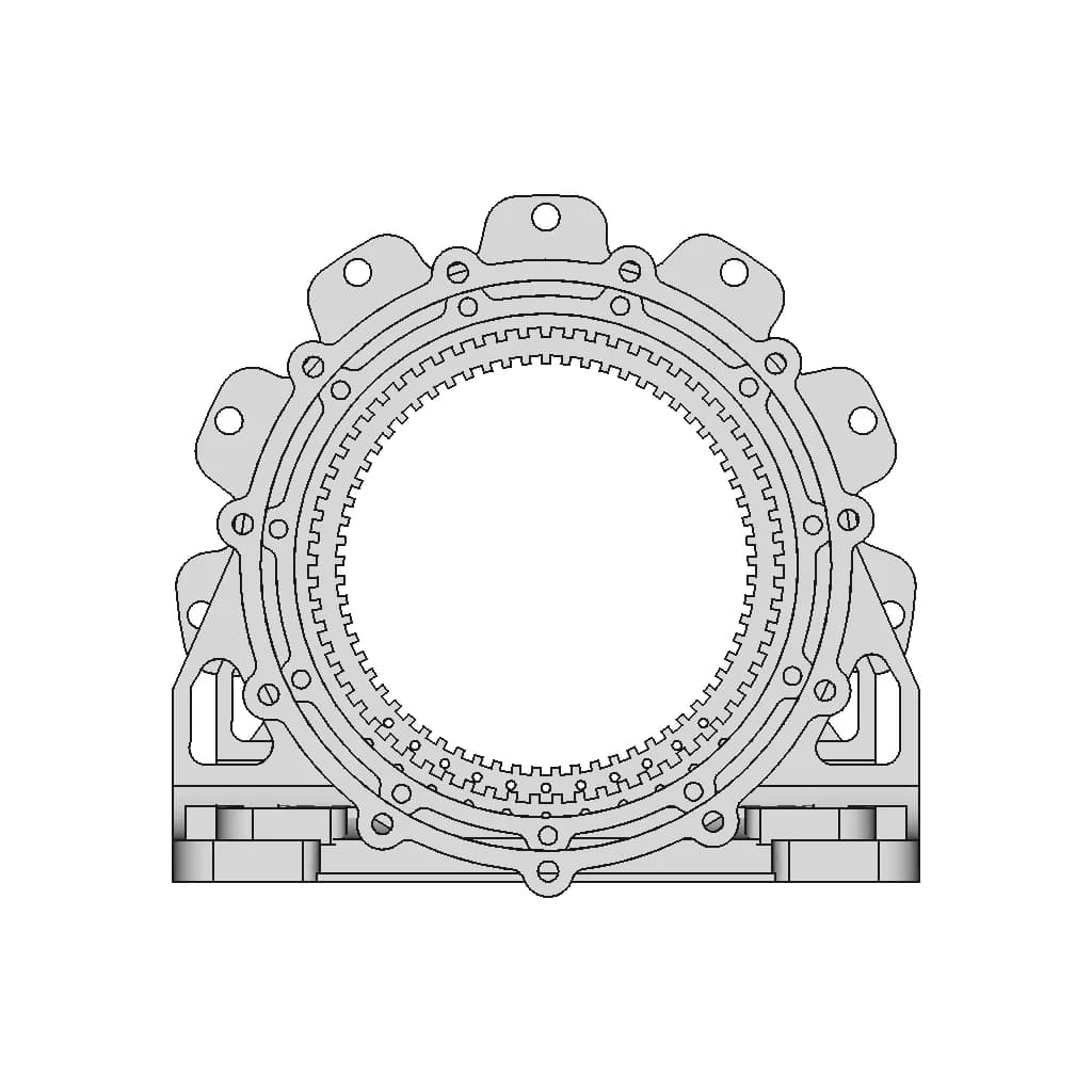 CAD Model of Actuator Gear Housing for Engineering Projects_0_270_degree_snapshot