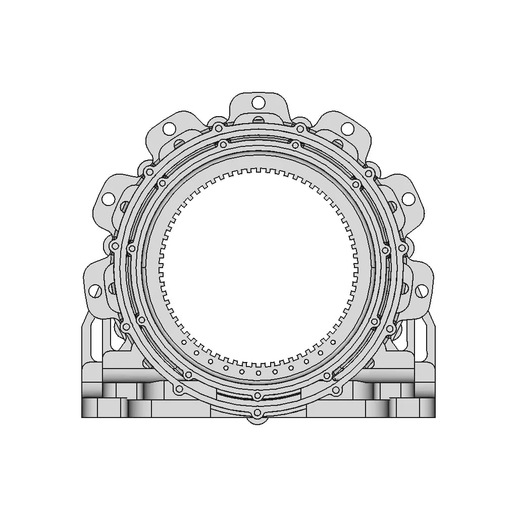 CAD Model of Actuator Gear Housing for Engineering Projects_0_90_degree_snapshot