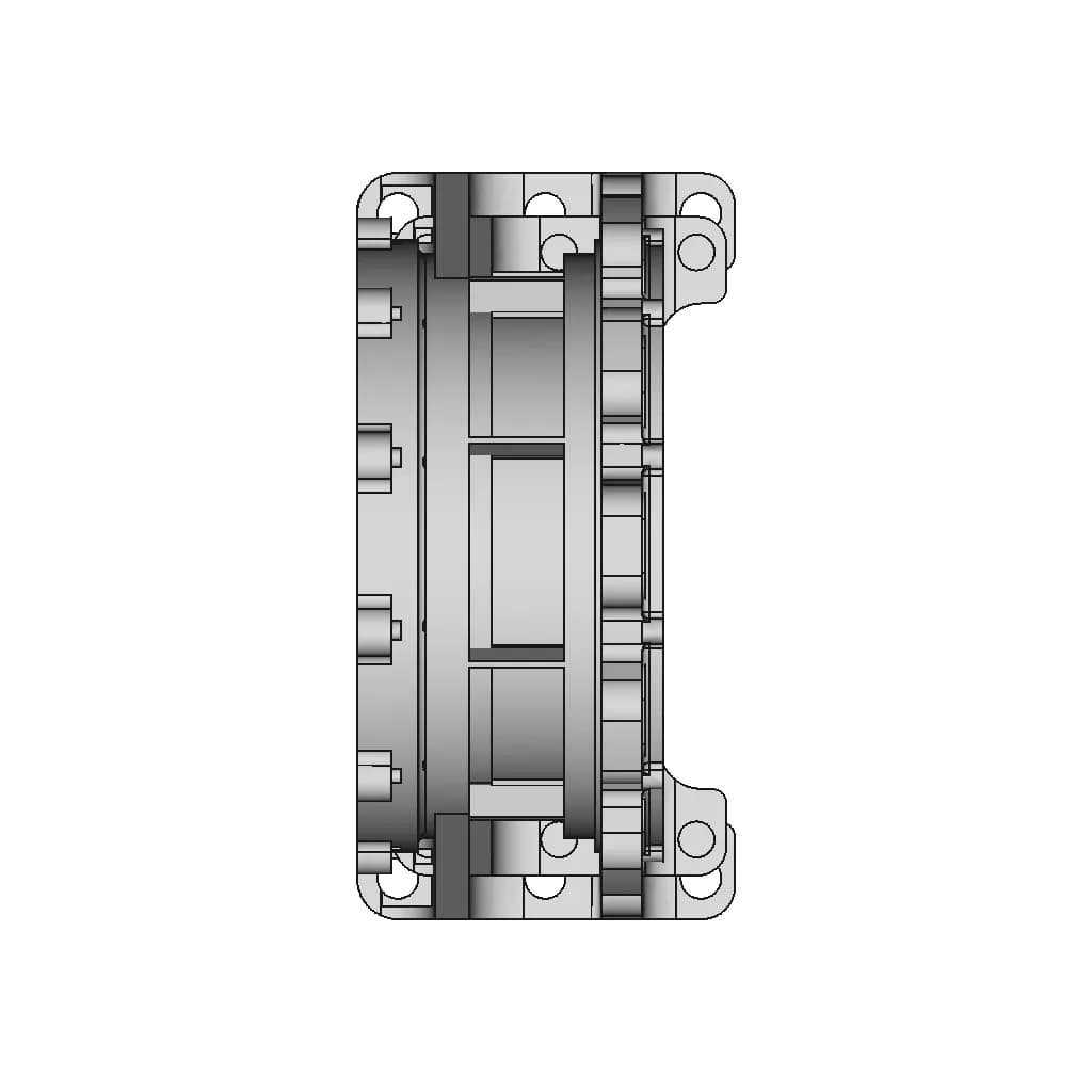 CAD Model of Actuator Gear Housing for Engineering Projects_270_0_degree_snapshot