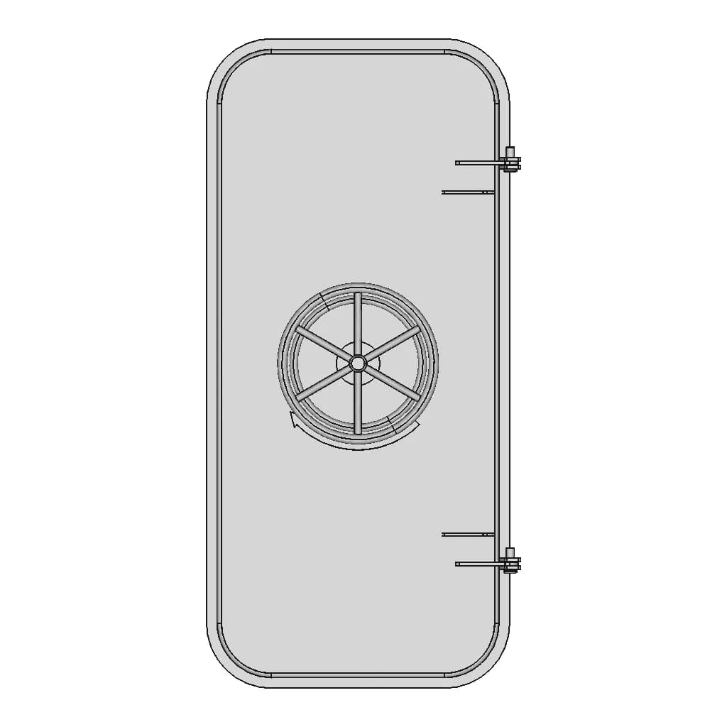 CAD Model of Watertight Door for Engineering Projects_270_0_degree_snapshot
