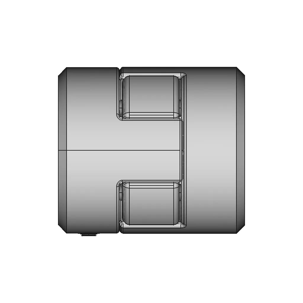 CAD Model of Flexible Shaft Coupling for Engineering Projects_0_270_degree_snapshot