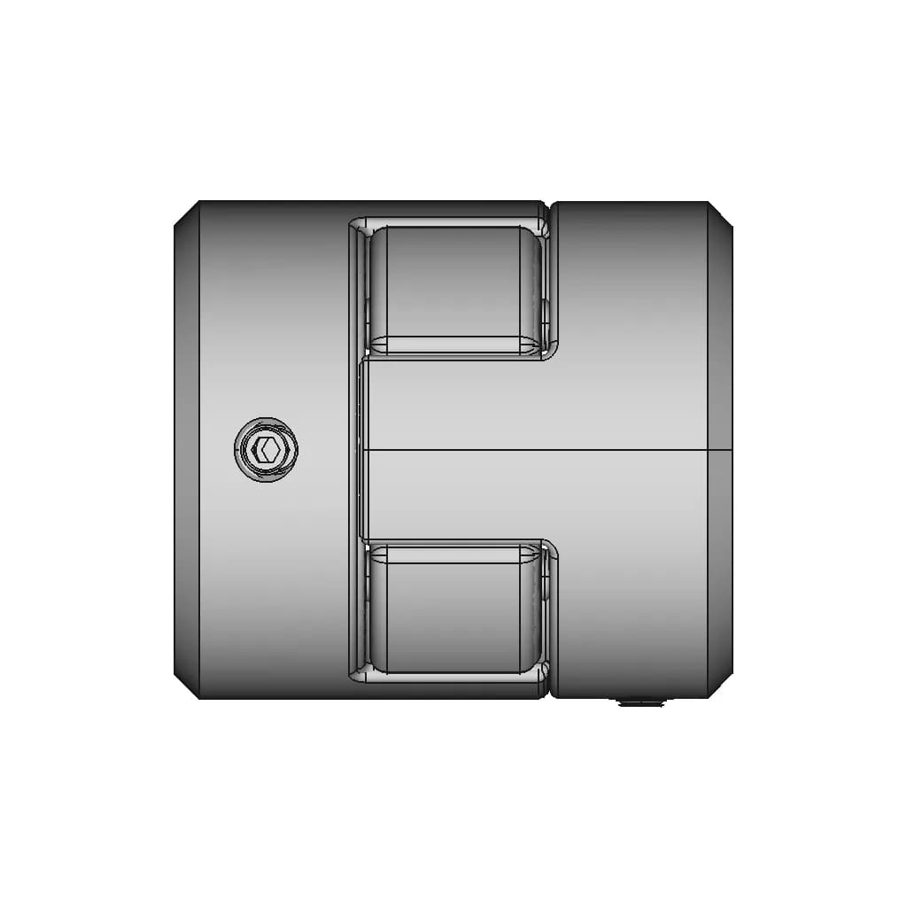 CAD Model of Flexible Shaft Coupling for Engineering Projects_0_90_degree_snapshot
