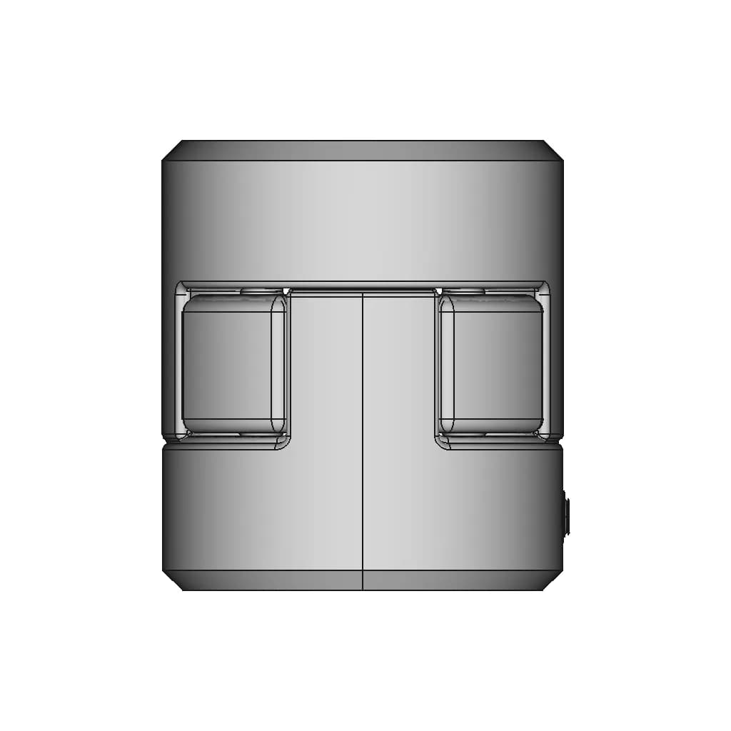 CAD Model of Flexible Shaft Coupling for Engineering Projects_270_0_degree_snapshot