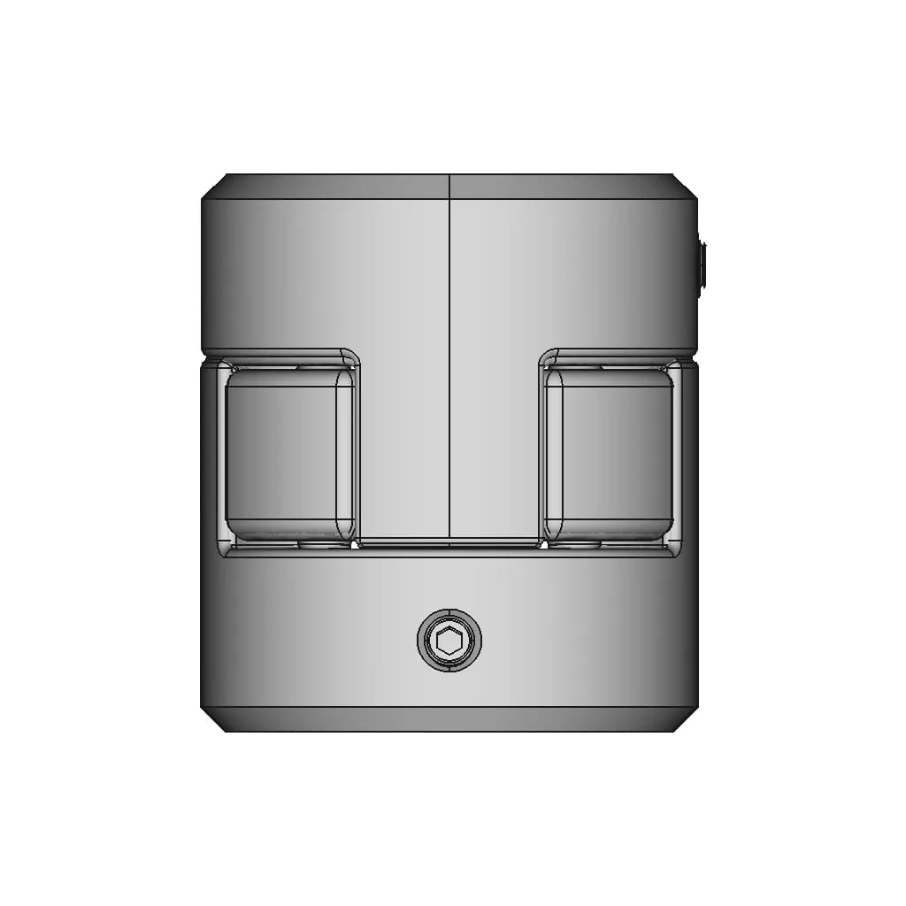 CAD Model of Flexible Shaft Coupling for Engineering Projects_90_0_degree_snapshot