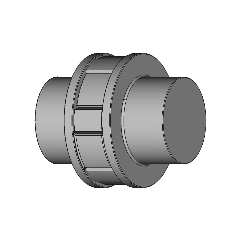 CAD Model of Shaft Coupling (Ø200) for Engineering Projects_60_30_degree_snapshot