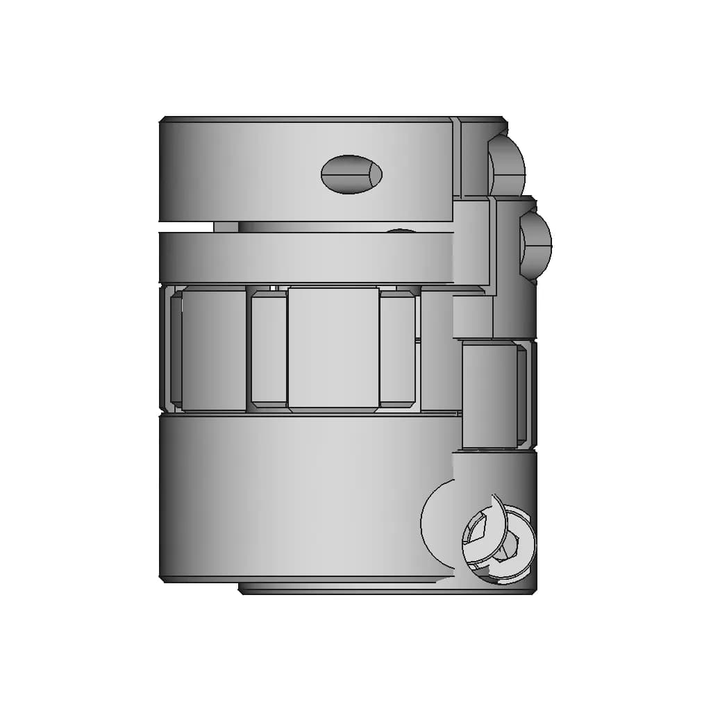 CAD Model of Jaw Coupling for Engineering Projects_0_90_degree_snapshot