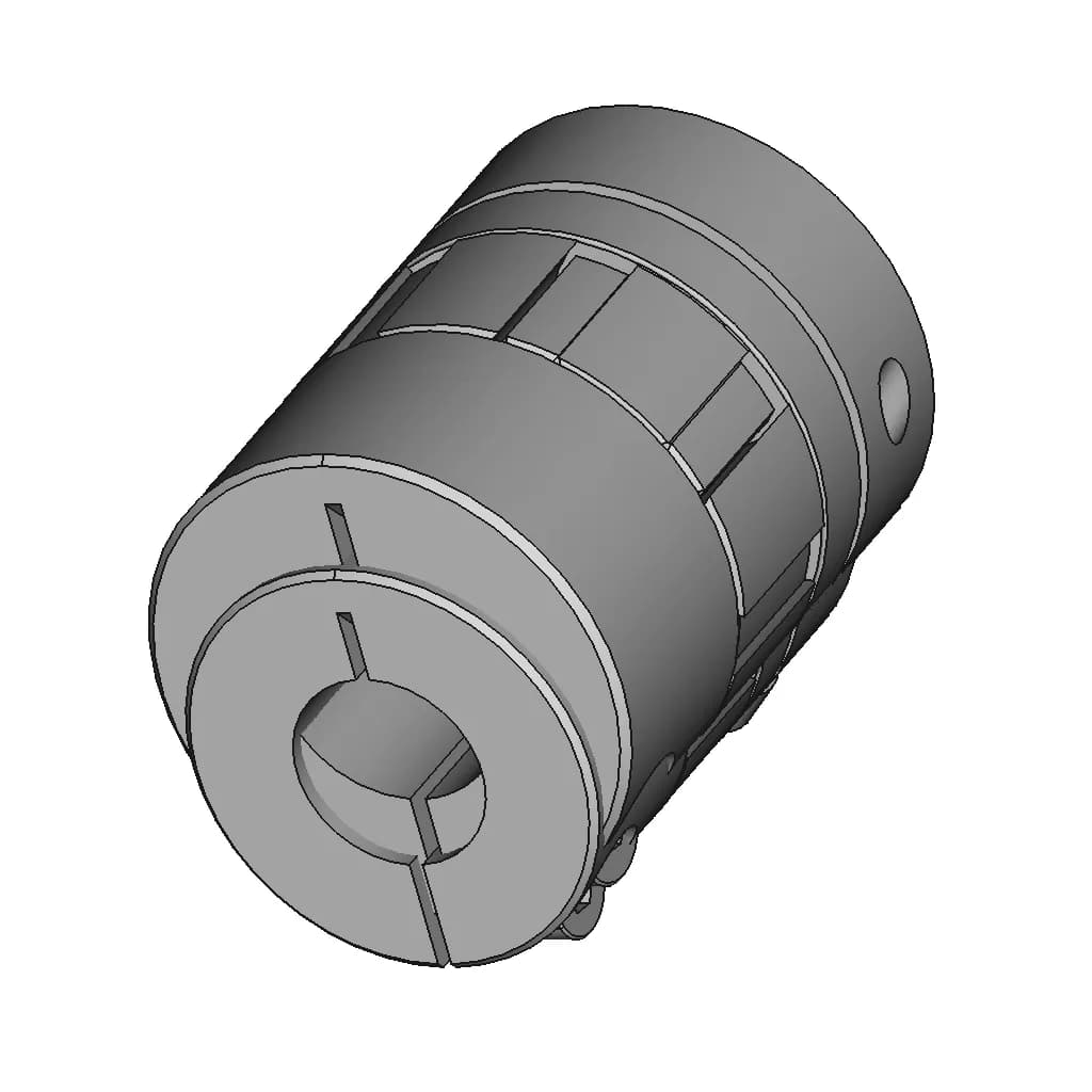 CAD Model of Jaw Coupling for Engineering Projects_60_30_degree_snapshot