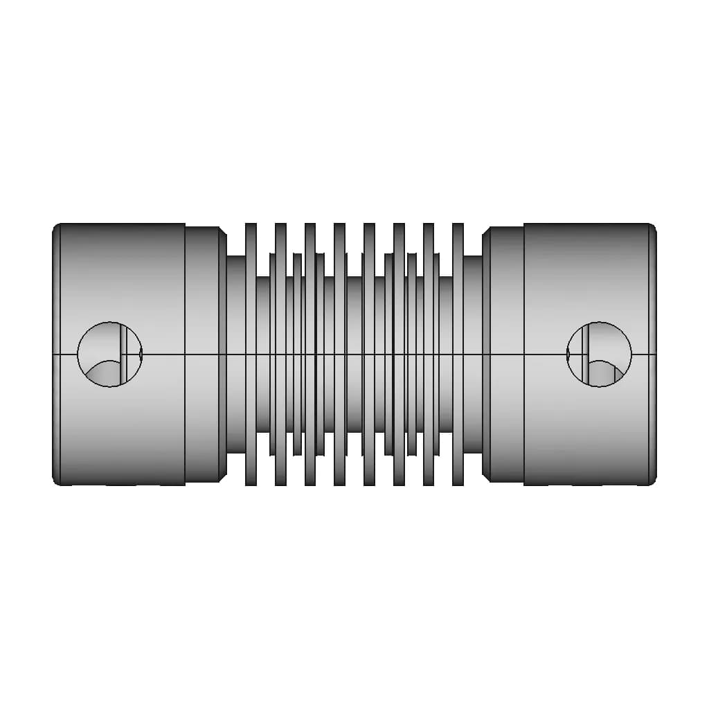 CAD Model of Flexible Shaft Coupling for Engineering Projects_270_0_degree_snapshot