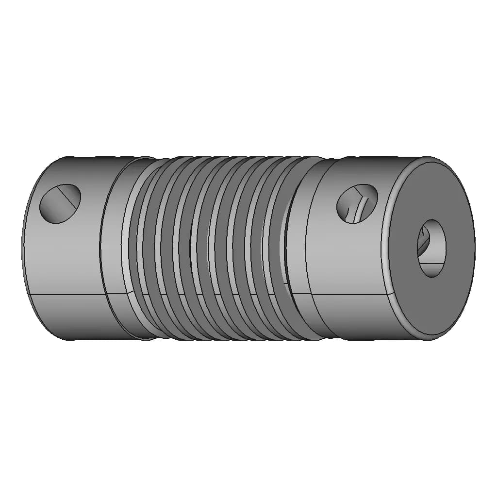 CAD Model of Flexible Shaft Coupling for Engineering Projects_60_30_degree_snapshot