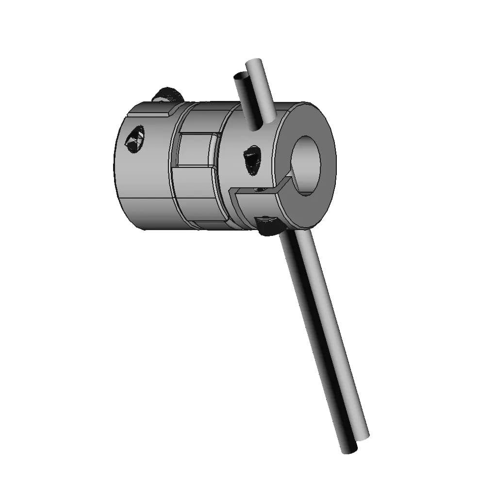 CAD Model of Jaw Coupling for Engineering Projects_60_30_degree_snapshot