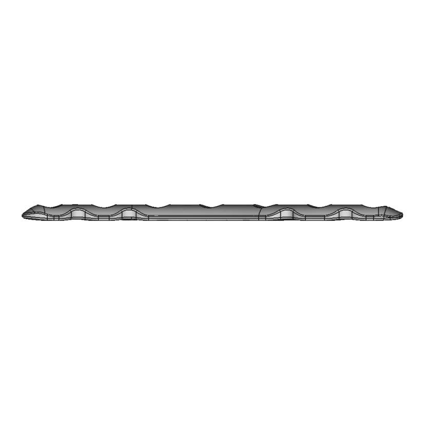 CAD Model of Bone Plate for Engineering Projects