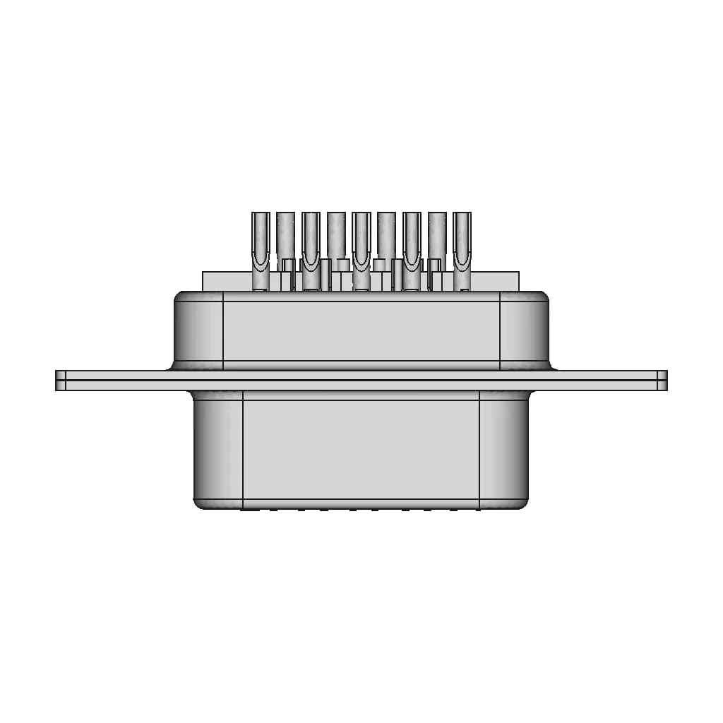 CAD Model of De-9 Connector for Engineering Projects_0_0_degree_snapshot