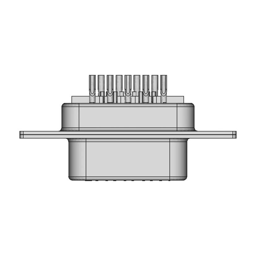 CAD Model of De-9 Connector for Engineering Projects