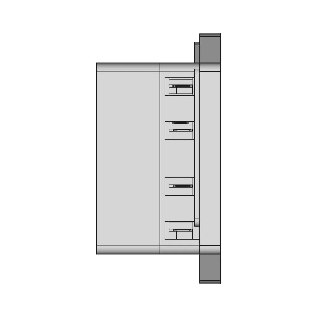 CAD Model of 4 Way Fuse Holder for Engineering Projects_0_90_degree_snapshot