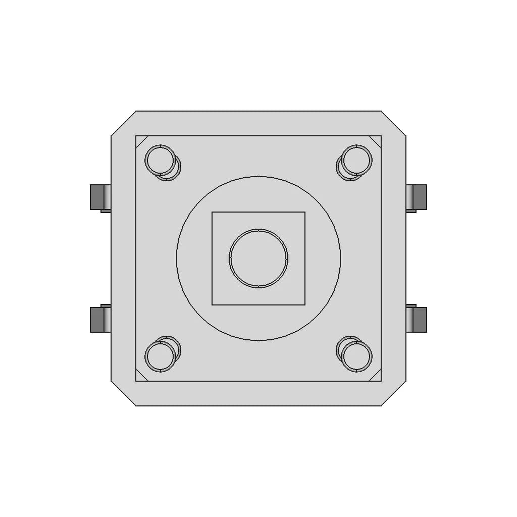 CAD Model of 12Mm Push Button And Cap for Engineering Projects_270_0_degree_snapshot