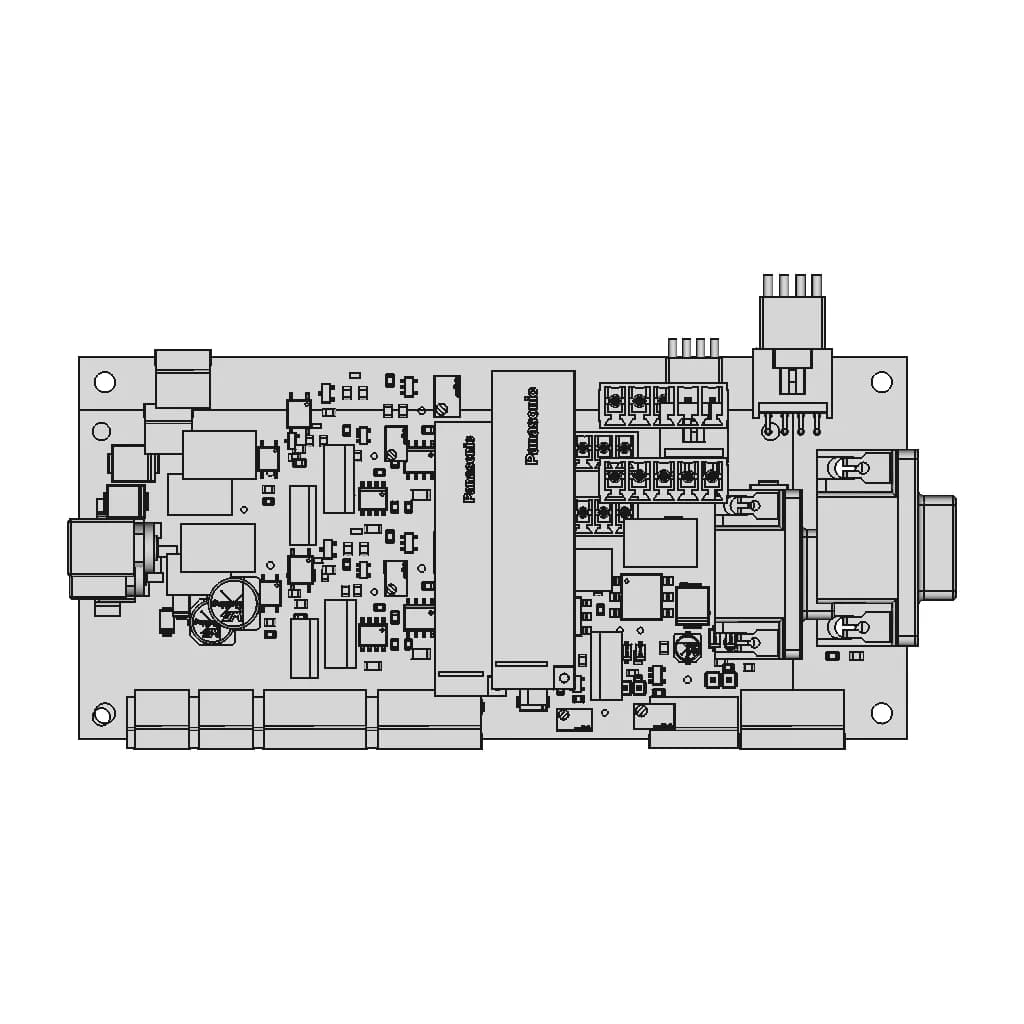 CAD Model of Printed Circuit Board Assembly for Engineering Projects_0_0_degree_snapshot