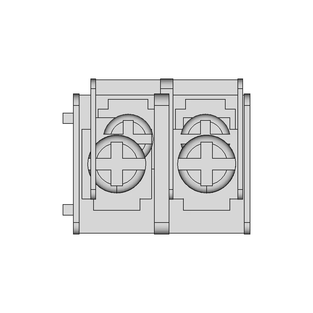 CAD Model of 7.62Mm 2P Screw Terminal for Engineering Projects_270_0_degree_snapshot