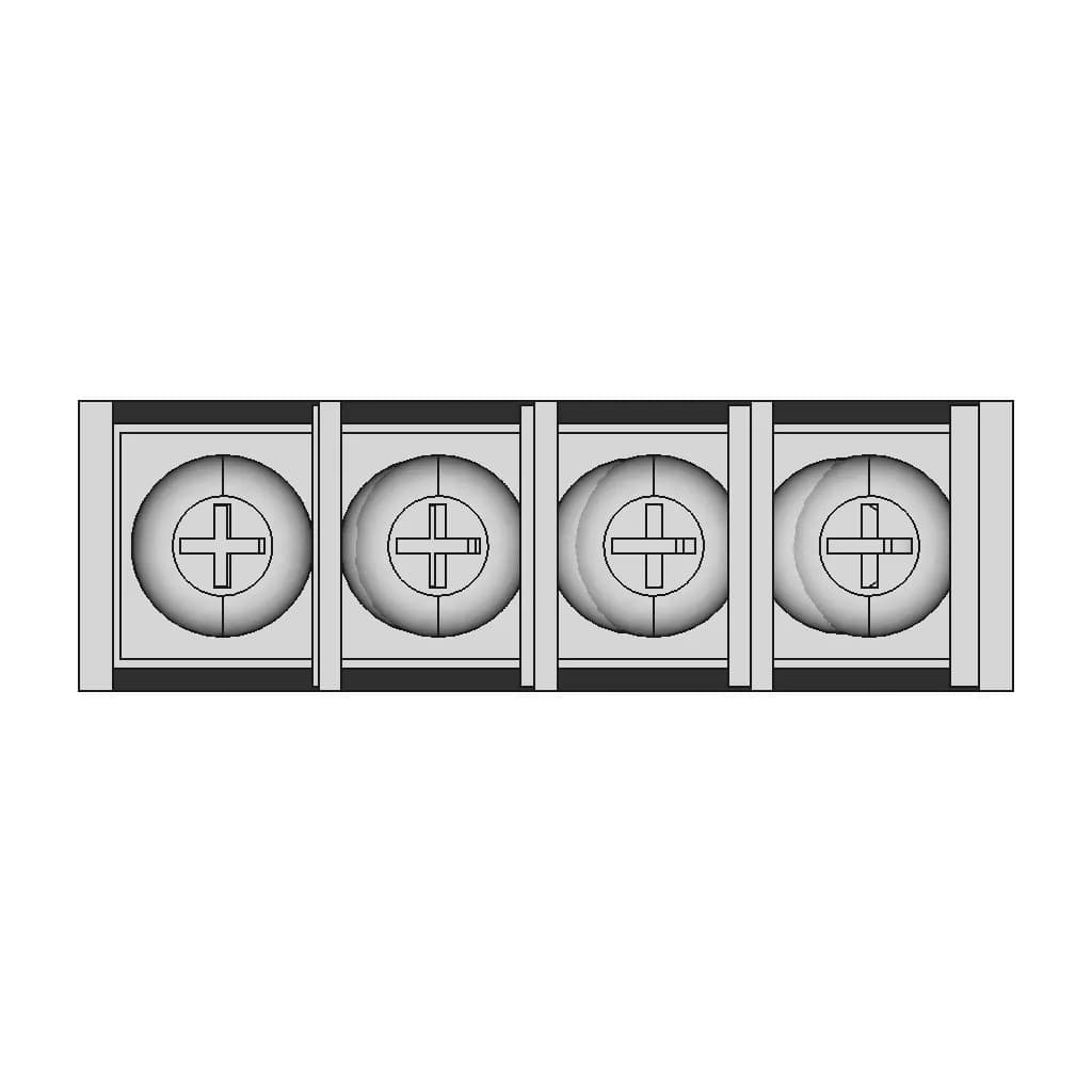 CAD Model of Terminal Block 4P for Engineering Projects_270_0_degree_snapshot