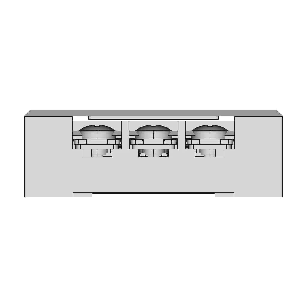 CAD Model of Tb-2503L Terminal Block / Клеммная Колодка for Engineering Projects_0_0_degree_snapshot
