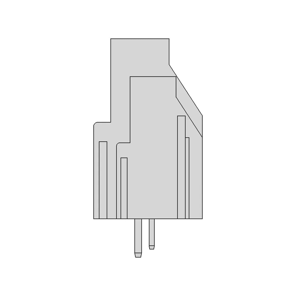 CAD Model of Pcb Terminal Blocks for Engineering Projects_0_270_degree_snapshot