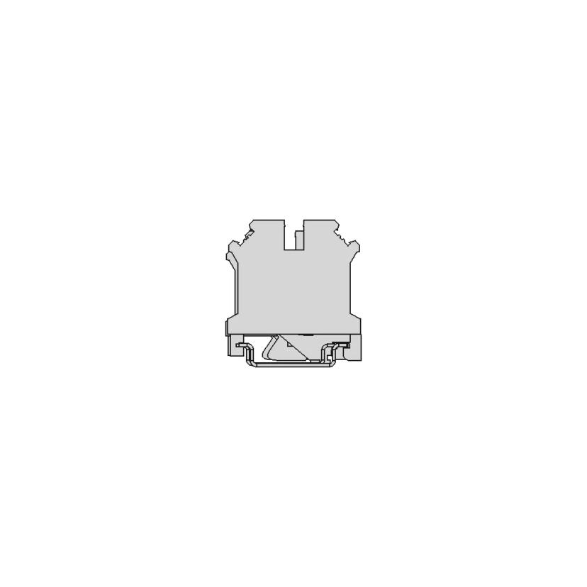 CAD Model of Din Rail Terminal Block for Engineering Projects
