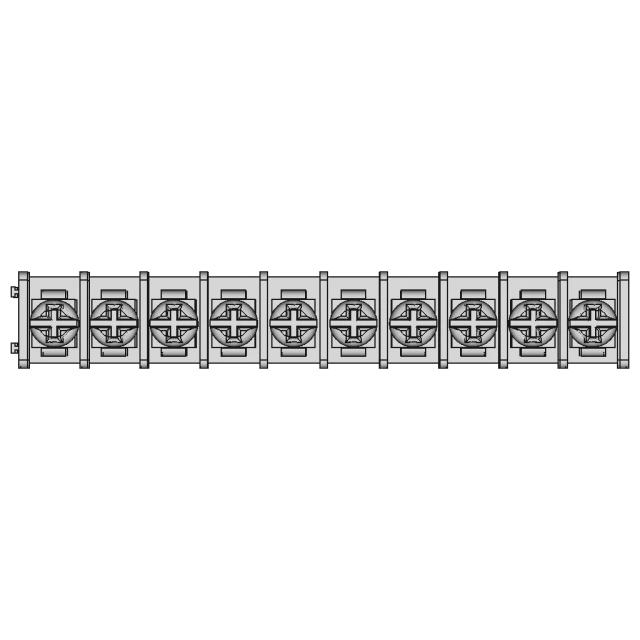 CAD Model of Terminal Block 7.62Mm for Engineering Projects