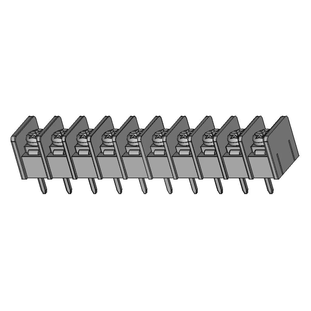 CAD Model of Terminal Block 7.62Mm for Engineering Projects_60_30_degree_snapshot